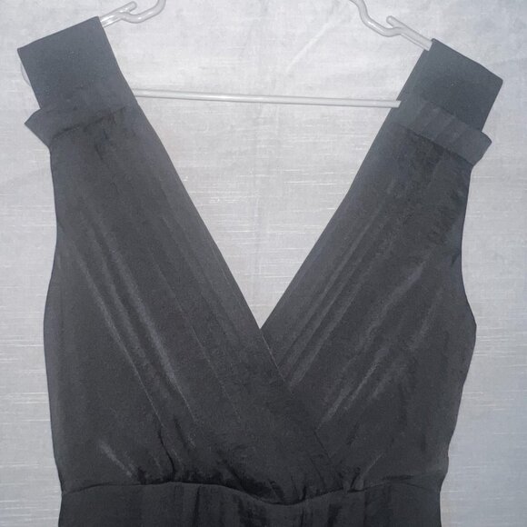 BCBGeneration Black Pleated Maxi Dress Size 4 Formal Gown w/ Pockets, Evening - Picture 3 of 15